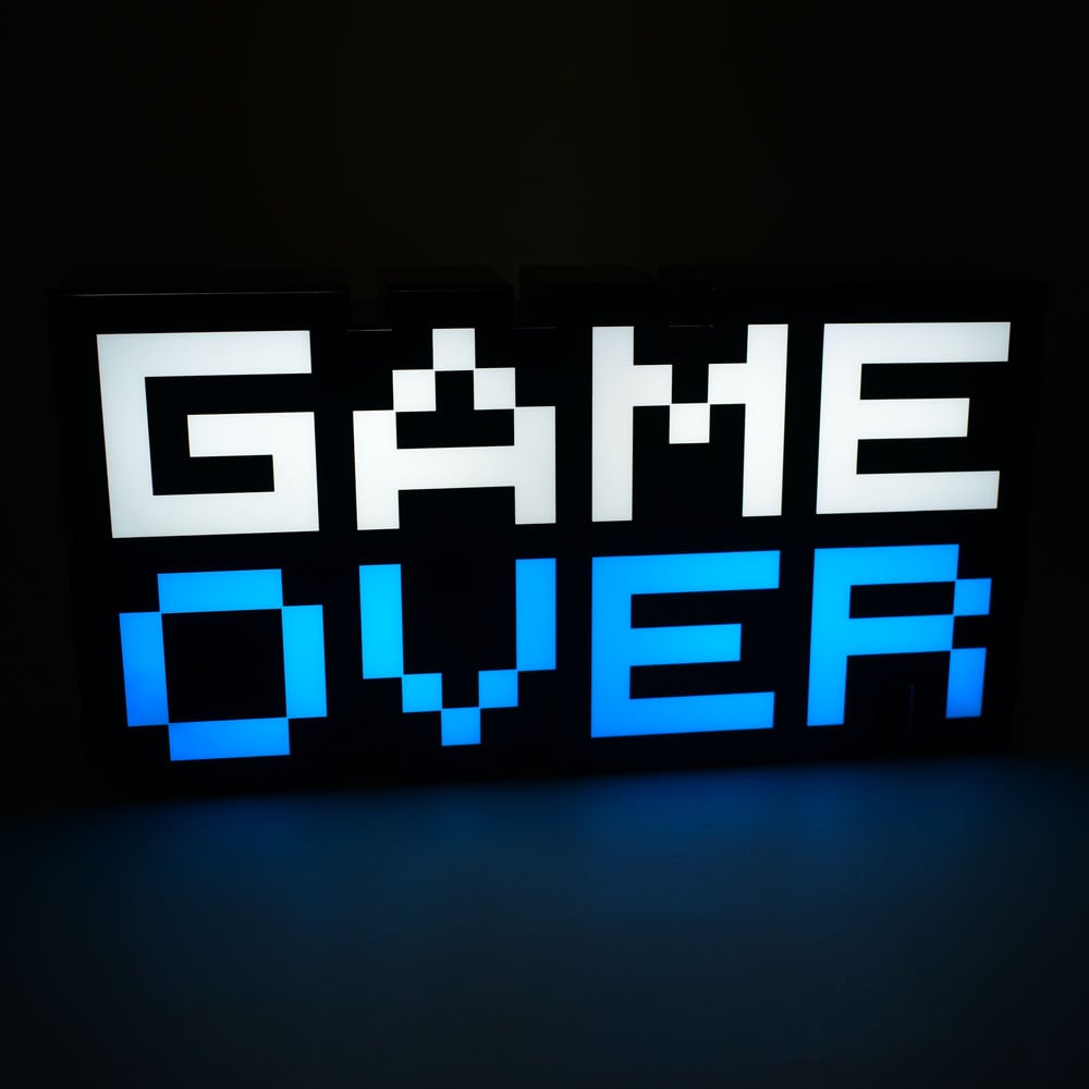 Gaming Διακοσμητικό Φωτιστικό LED USB Game Over